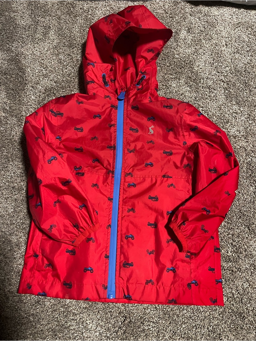 Joules 4t red raincoat euc
